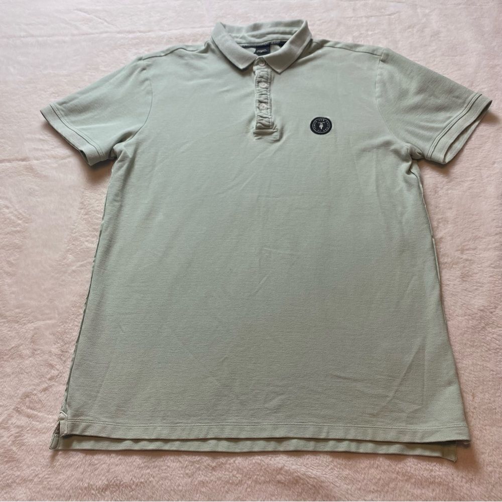 Le Temps Des Cerises Light Green Dylan Polo Shirt Size Large